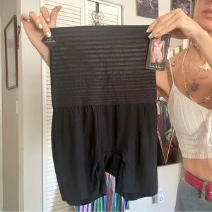 Nicole Miller Black High-Waist Shaping Shorts